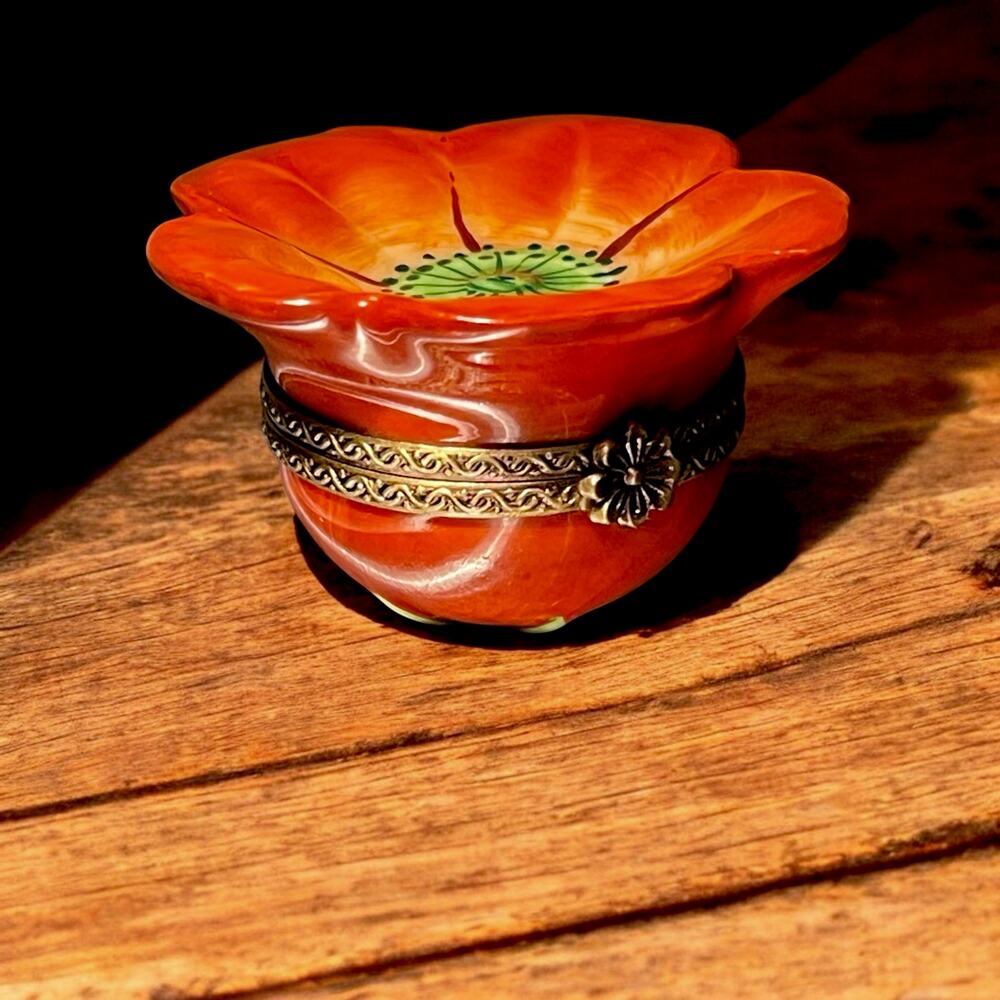 Authentic Limoges Trinket Box, Engagement Ring Box, Pillbox